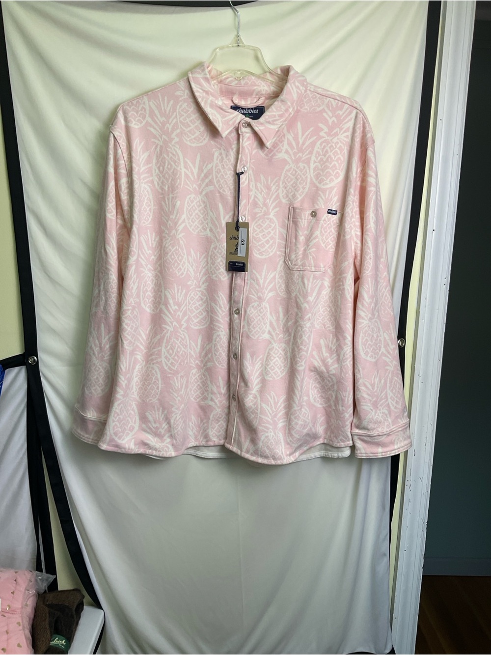 Chubbies The Thigh Napple (Flannel Overshirt) - Pink